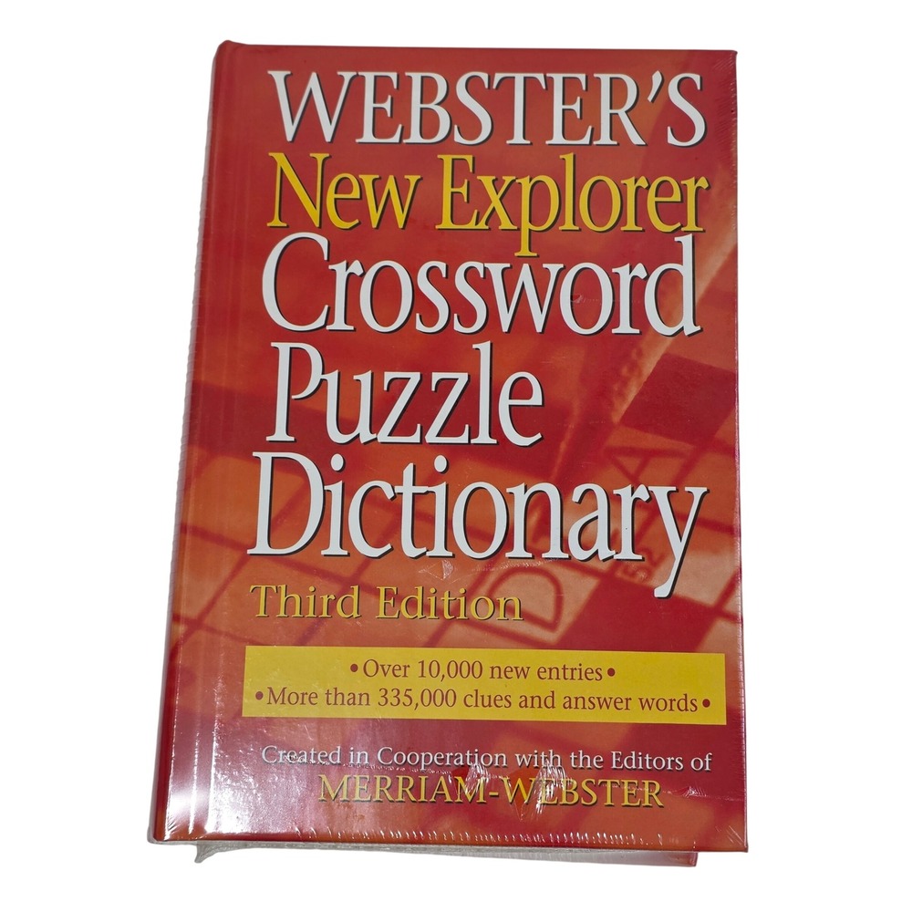 Websters New Explorer Crossword Puzzle Dictionary Third Edition Merriam Webster